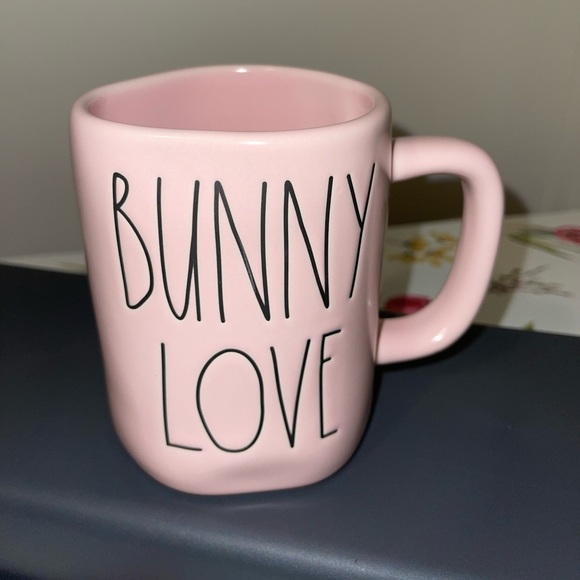 RAE DUNN “Bunny Love” Pink Mug